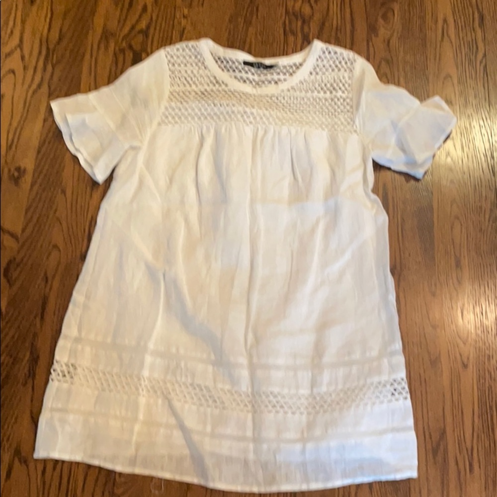 White linen ark & co dress